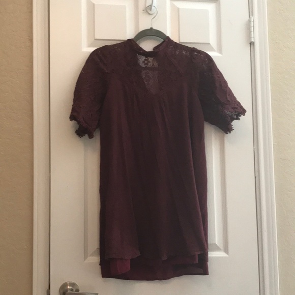 red dress - lace at top - Picture 1 of 4